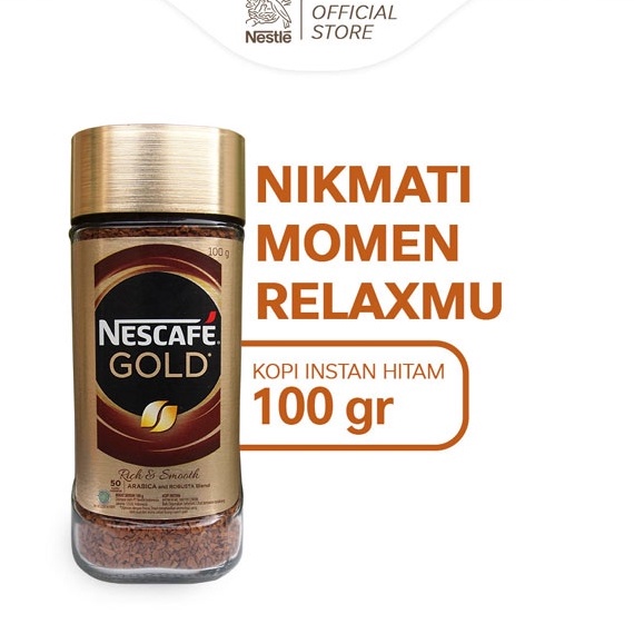 

Terl4ris NESCAFE GOLD Kopi Instan Kopi Hitam Jar 100gr [62]