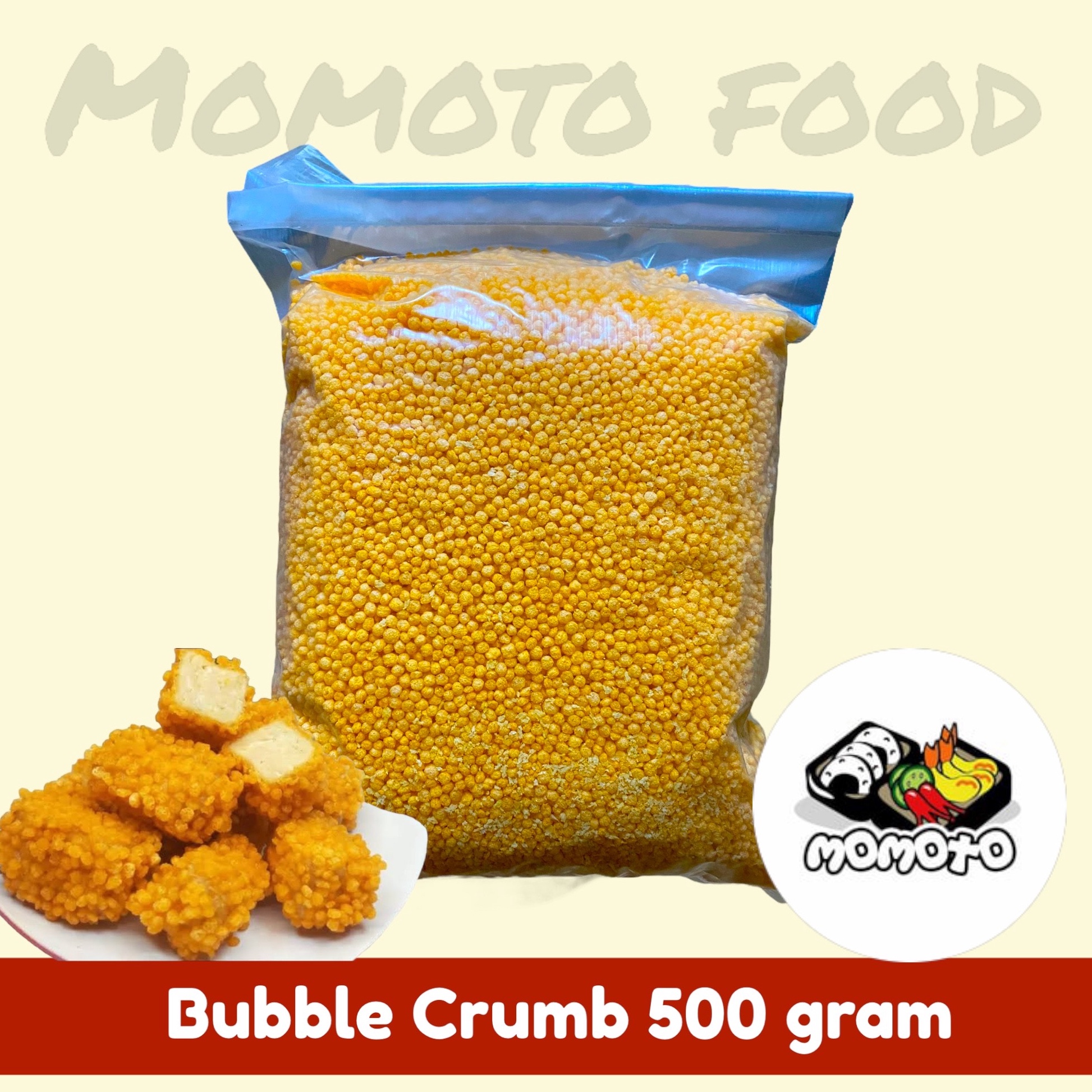 

[❃Y22$] PROMO Bubble Crumb Crispy Nugget Naget Tepung Roti Bulat 500 gram HALAL Promo Terupdate