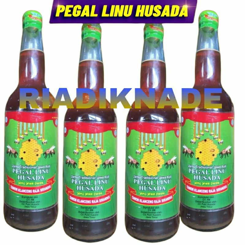 Jamu Pegal Linu Husada Asam Urat Pegal Linu Kemasan Botol plastik 600 Ml