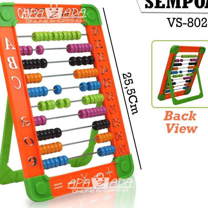 

Ready Apazada - Sempoa Hitung Anak Plastik Murah / Alat Hitung Sempoa Besar / Mainan Berhitung / Sempoa Anak Warna Besar Murah Berkualitas Bisa Cod Bayar Di Tempat