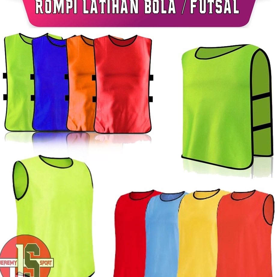 Seller Rompi Bola - Futsal Polos - Rompi Latihan Karet Best Terlaris
