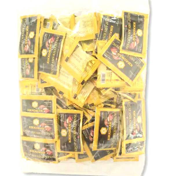 

[I8H54] Kikkoman Kecap Asin Khas Jepang HALAL Sachet | Kecap Asin 5ml 100pcs - Sushi Soy Sauce Stock Banyak