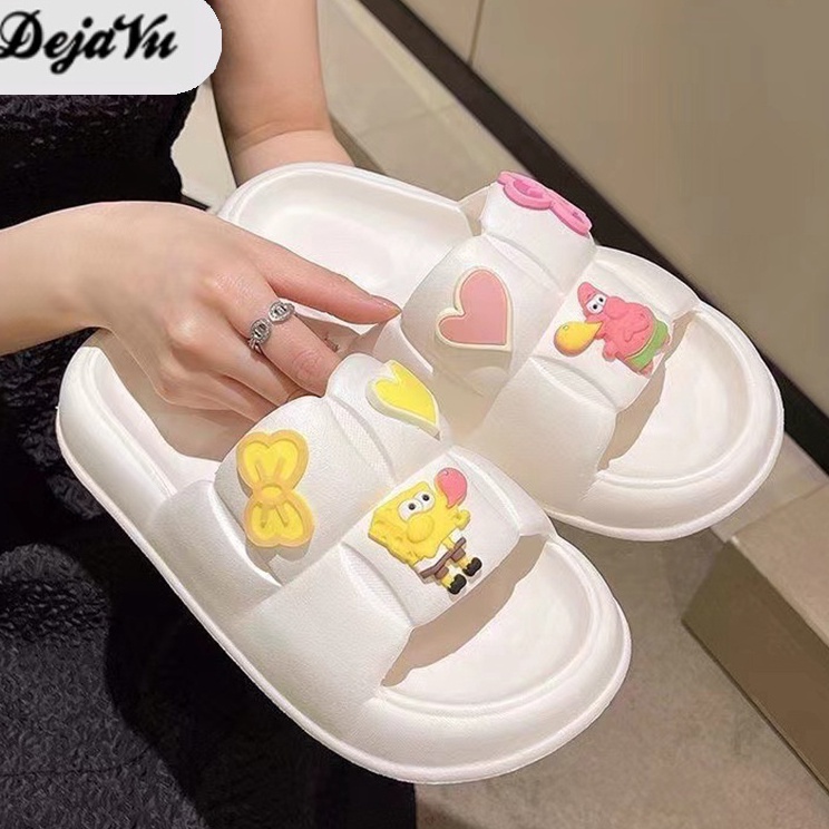 Terkini Dejavu Sendal Wanita Sandal Selop Pria Sandal Rumah Sendal Slop Jely Cowok Sandal Karet HSN1