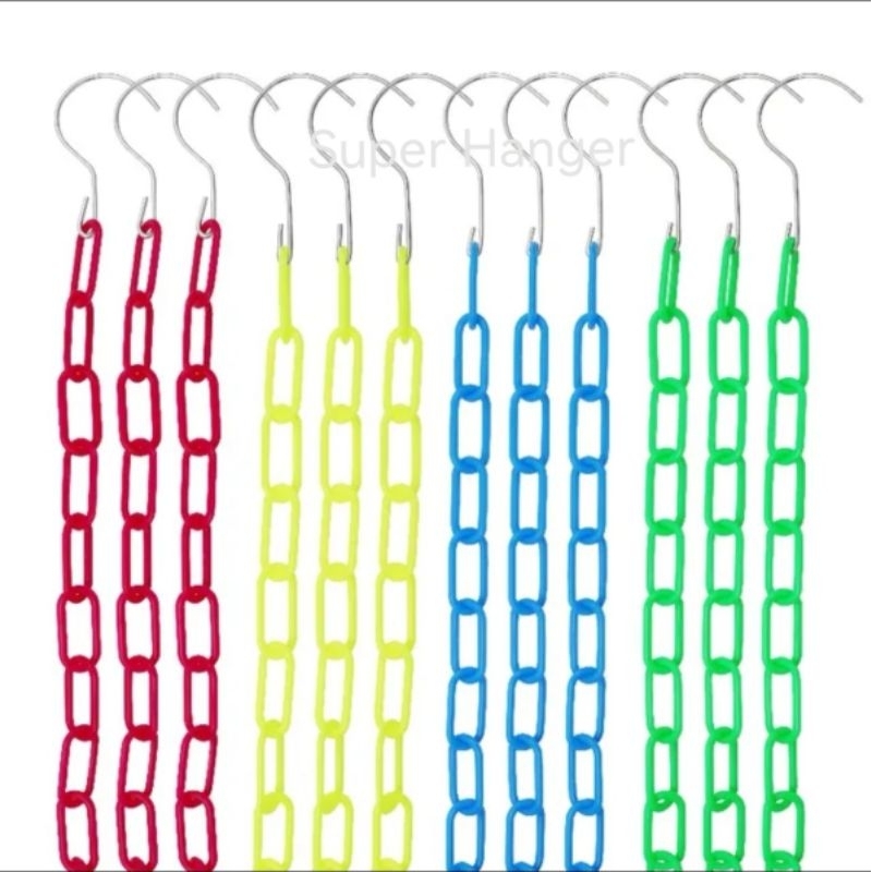 Hanger Rantai Plastik/Gantungan Baju Rantai Plastik