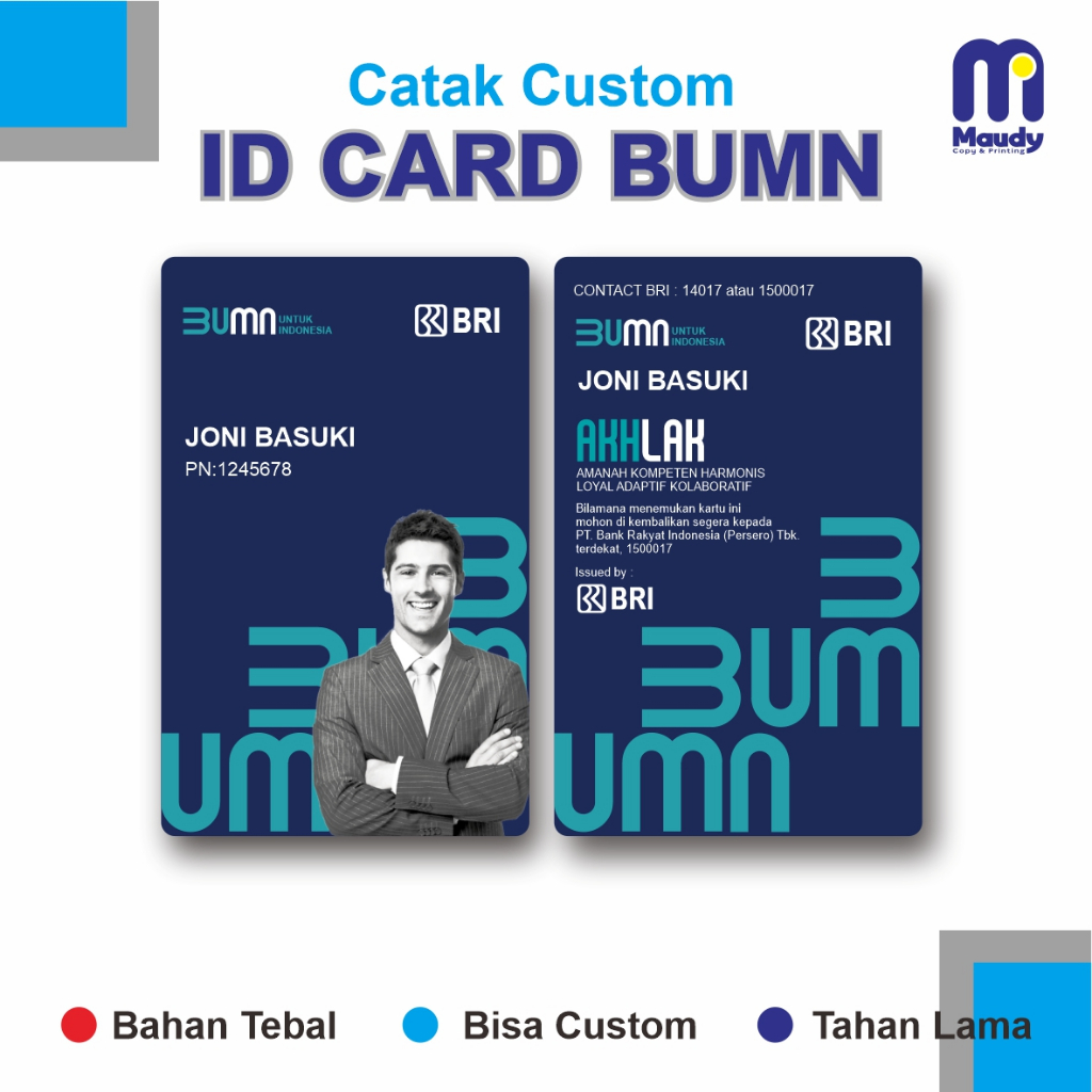 ID card / Cetak ID card BUMN / ID CARD BANK / id card custom