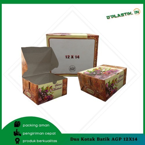 

KOTAK KUE DUS KUE SNACK BOX MOTIF 12X14 DUS NASI MAKANAN ECERAN