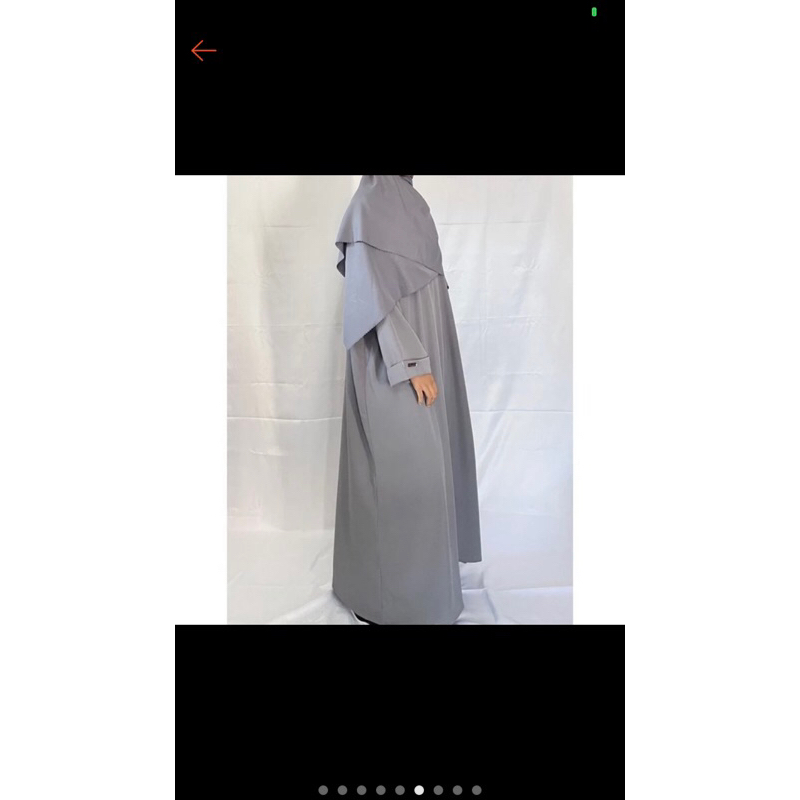 abaya abu polos