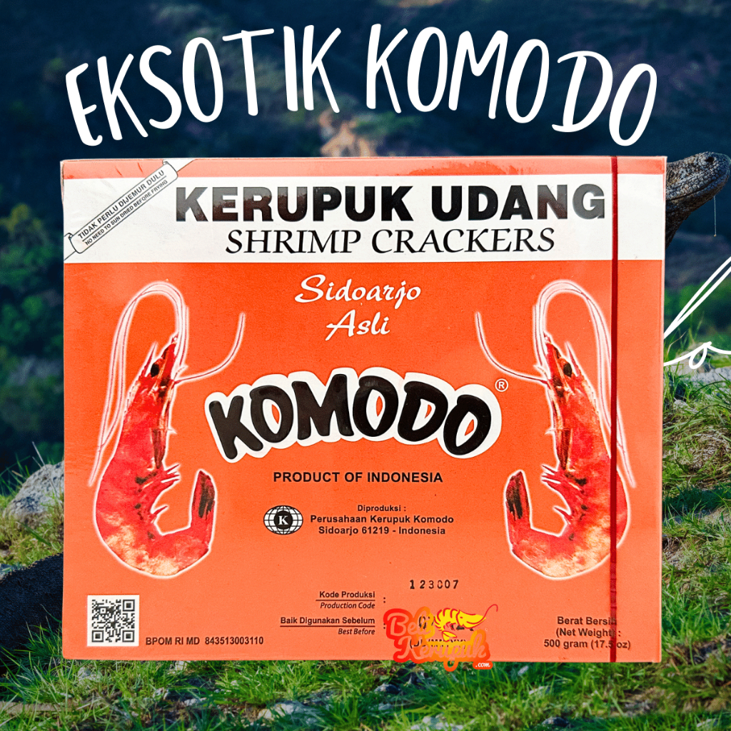 KOMODO ORANGE KOTAK Kerupuk Udang Mentah 500g Krupuk Udang