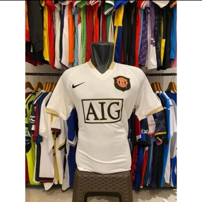 Jersey Kaos Baju Sepak Bola MU Man Mancester Manchester United Home Away 3rd Third Putih Final UCL R