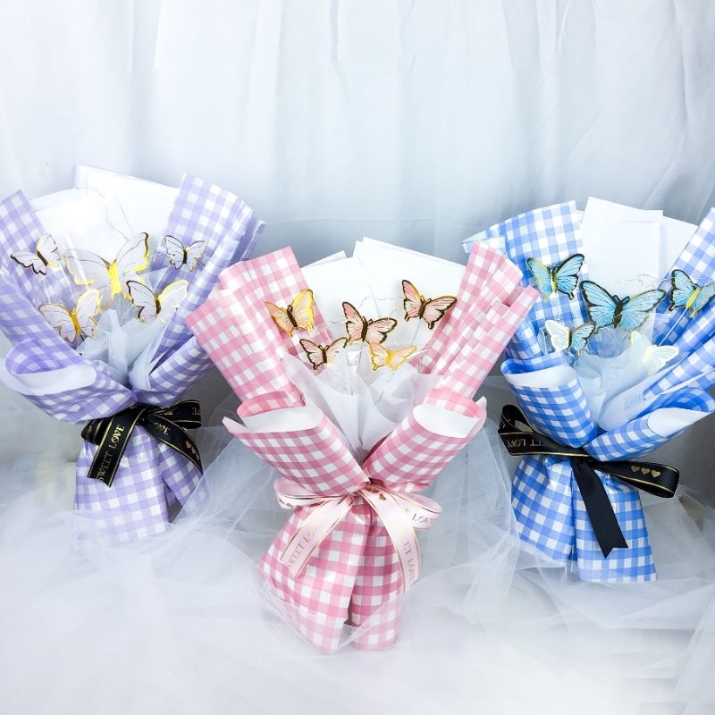 RAINBOW FLORIST BUKET KUPU KUPU | BUTTERFLY BOUQUET | BUKET | BUKET BUNGA | BUKET MURAH | BUKET ULAN