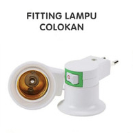 DEXICON Fitting Colok Jumbo Lampu Tidur LED + Switch On/Off