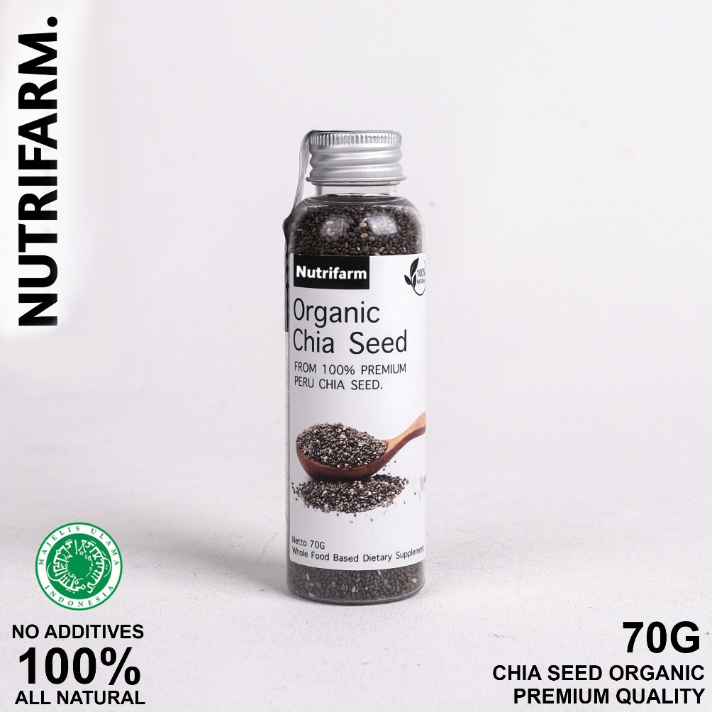 

CHIA SEEDS 70G / CHIA SEEDS ORGANIC / CHIA SEEDS UNTUK DIET / CHIASEEDS BOTOL / CHIA SEED FRESHLY / CHIA SEED PREMIUM / CHIASED ORGANIK NUTRILOGY OFFICIAL BEORGANIK ✣Terlaris