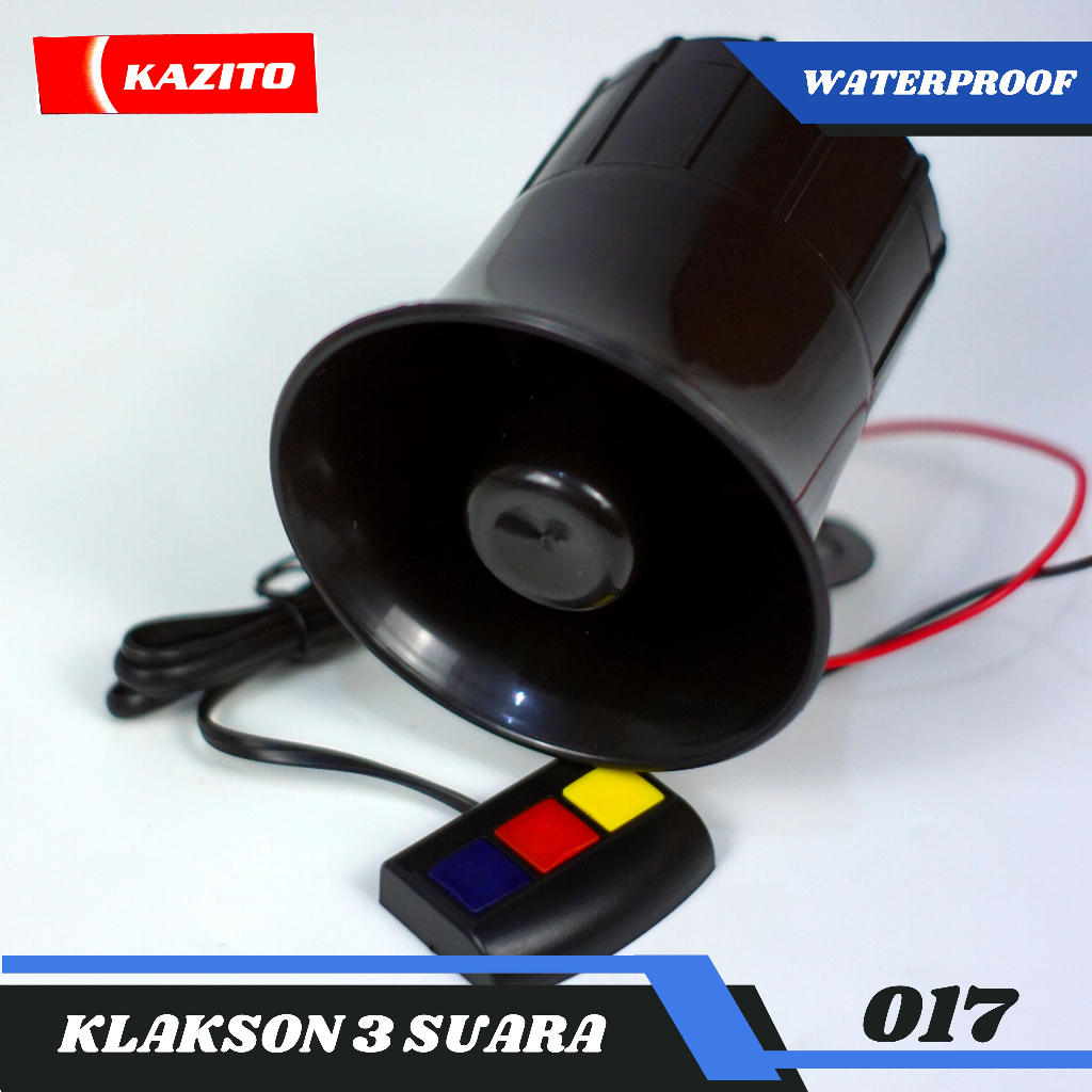 Kazito Klakson Toa Motor Touring 30 Watt Klakson Motor Sirine Motor 3 Suara 12 Volt 017
