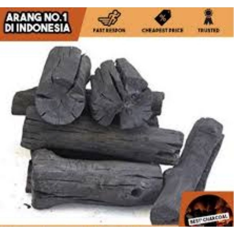 arang kayu bakau bakar