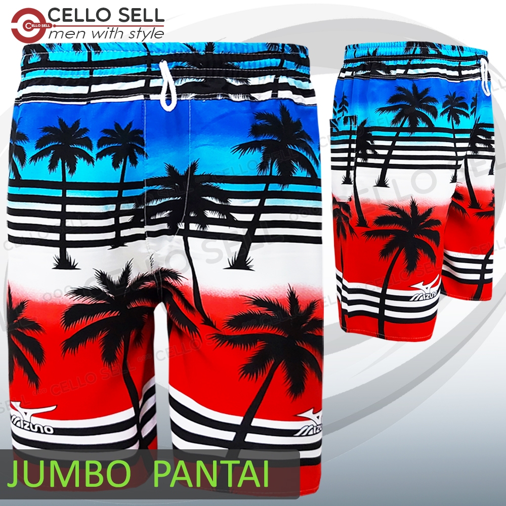 Celana Pendek Pantai,hawaii Jumbo Katun Big Size Top Jumbo Pria & wanita