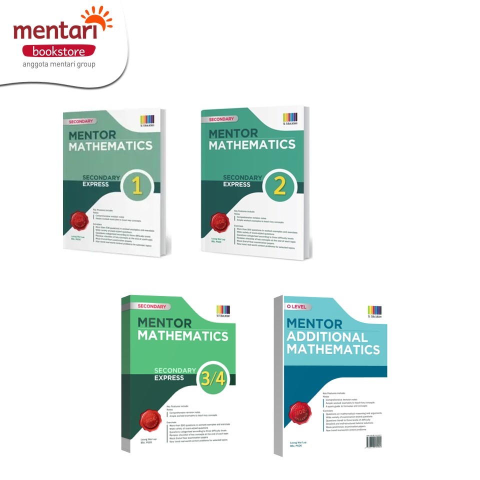 Mentor Maths Secondary Express Book | Buku Latihan Matematika SMP-SMA