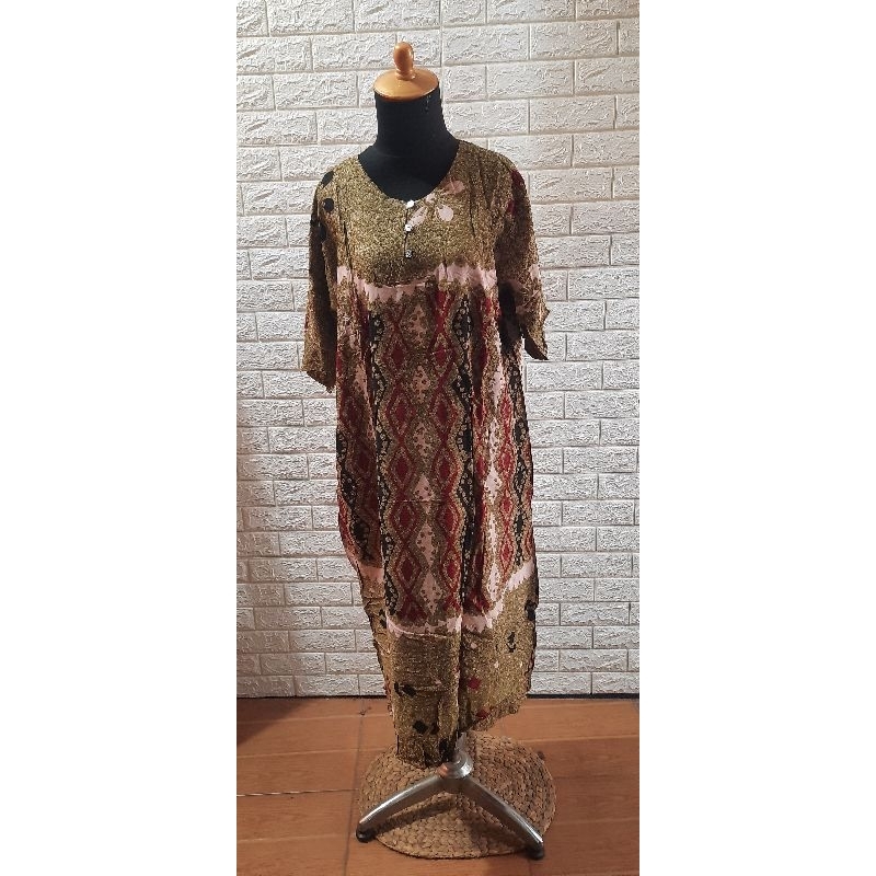 DASTER POLA KANCING DEPAN TANGAN REMPEL UKURAN STANDARD (BY SAMMY)