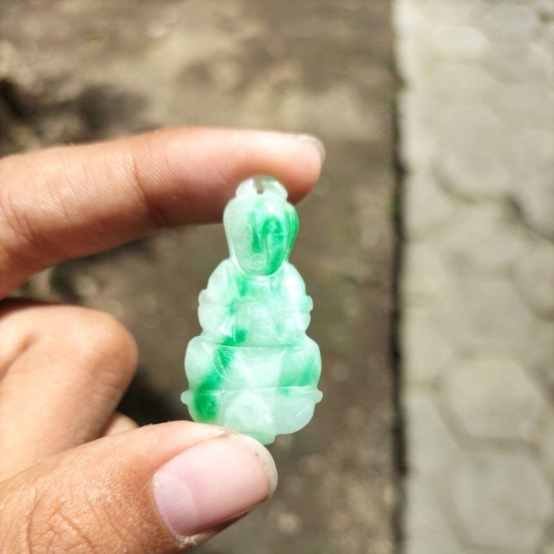 batu giok Buddha(asli)