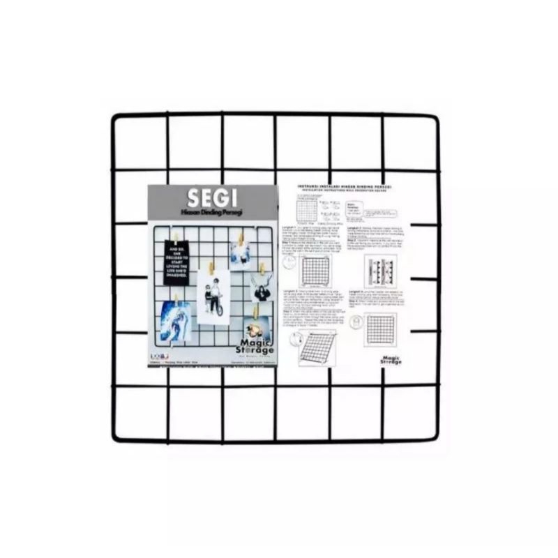 Gantungan Kawat Hiasan Dinding Kawat Ram Bingkai Gantungan Foto Pot Bunga
