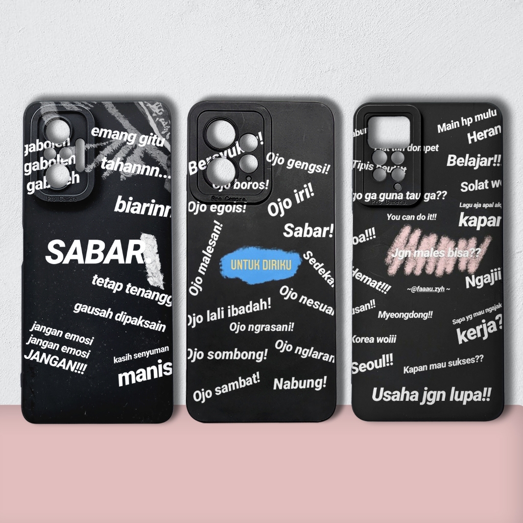 Softcase Xiao-mi Redmi Note 12 11 4g 10 12c 10s Po-co X5 5g X3 Nfc Pro M3 M5 Gambar Motivasi Diri Se