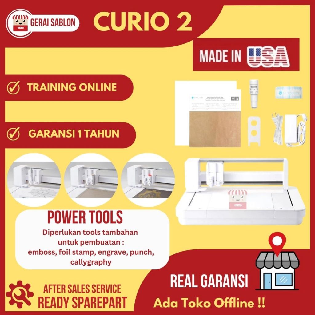 

Mesin Cutting Emboss & Engrave Silhouette Curio 2 // Ukuran A3