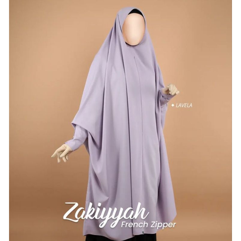 Zakiyyah French Zipper | French khimar | Khimar syar'i fashion muslim