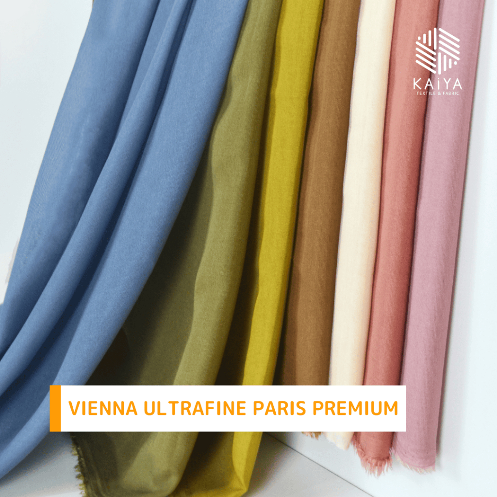 Bahan Kain Pashmina Vienna Ultrafine Voal Paris Premium 1 rol ± 55 yard