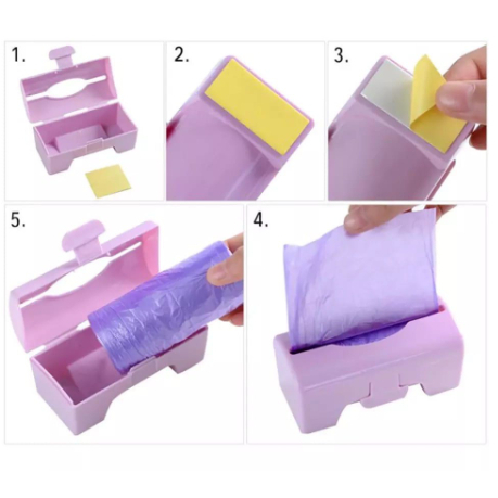 DISPENSER PLASTIK SAMPAH ROLL TEMPEL / DISPENSER KANTONG SAMPAH ROLL HOLDER PLASTIK SAMPAH