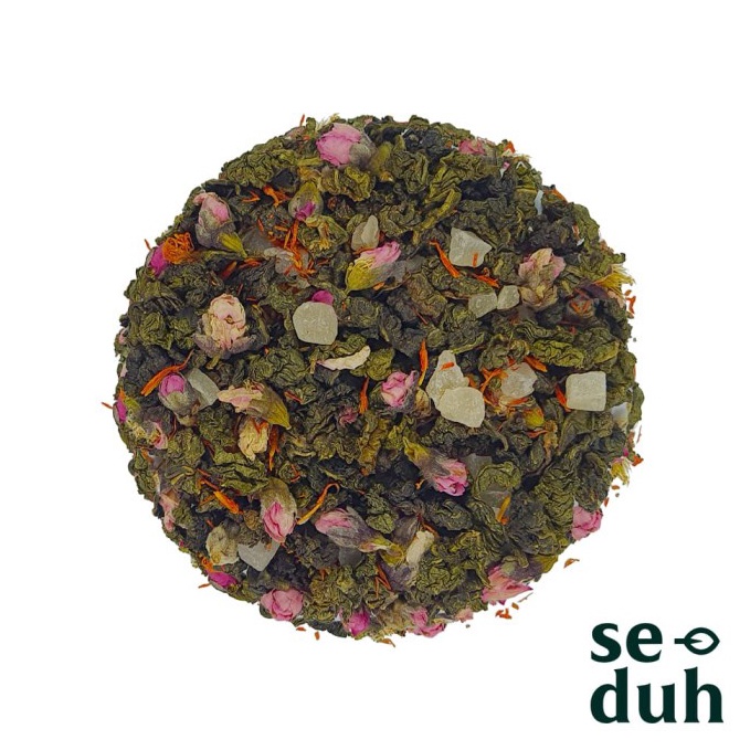 

[☀M57➢] PEACH DELIGHT Tea Blend - Milky Oolong with Peach and Flowers - 15 gram Terlarizzz