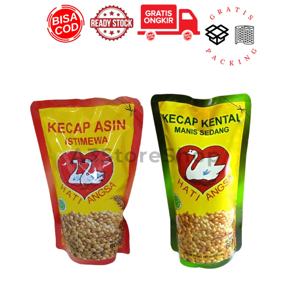 

[PRODUK-FN87895] Kecap Asin dan Manis Istimewa Hati Angsa Refill plastik free packing soy sauce dan sweet soy sauce kecap medan Halal bumbu masak saus kecap saos kecap 58