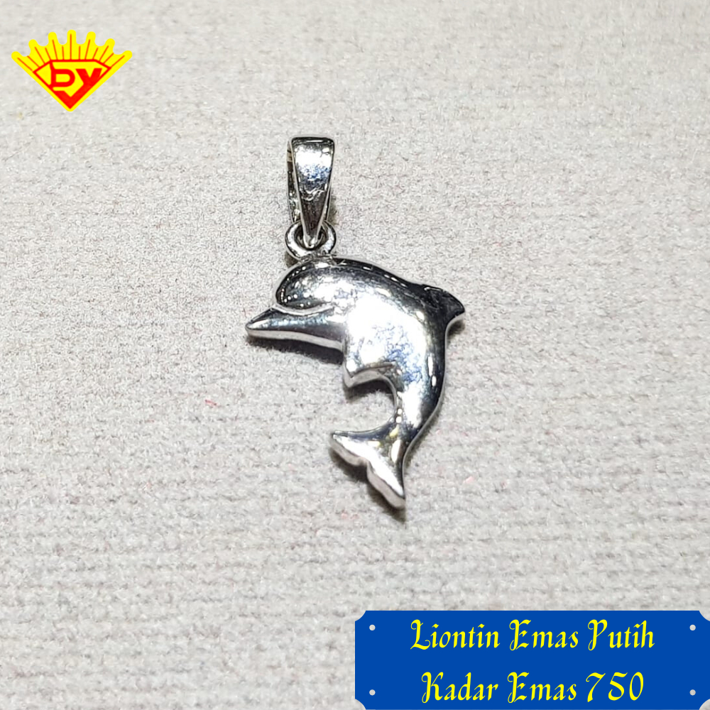 Liontin Emas Putih 741 Kadar Emas 750
