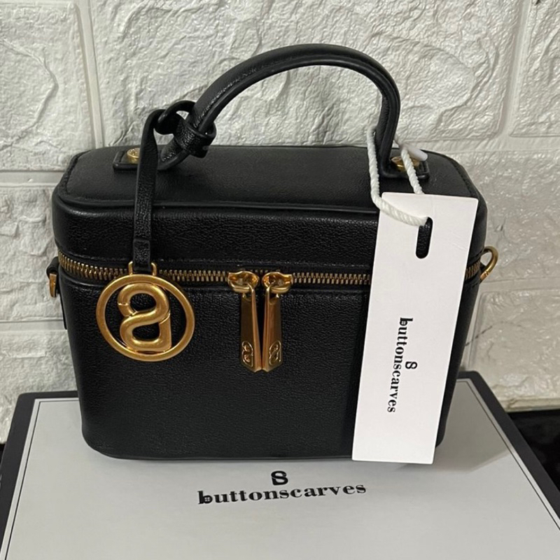 Anna Vanity Bag Buttonscarves Black