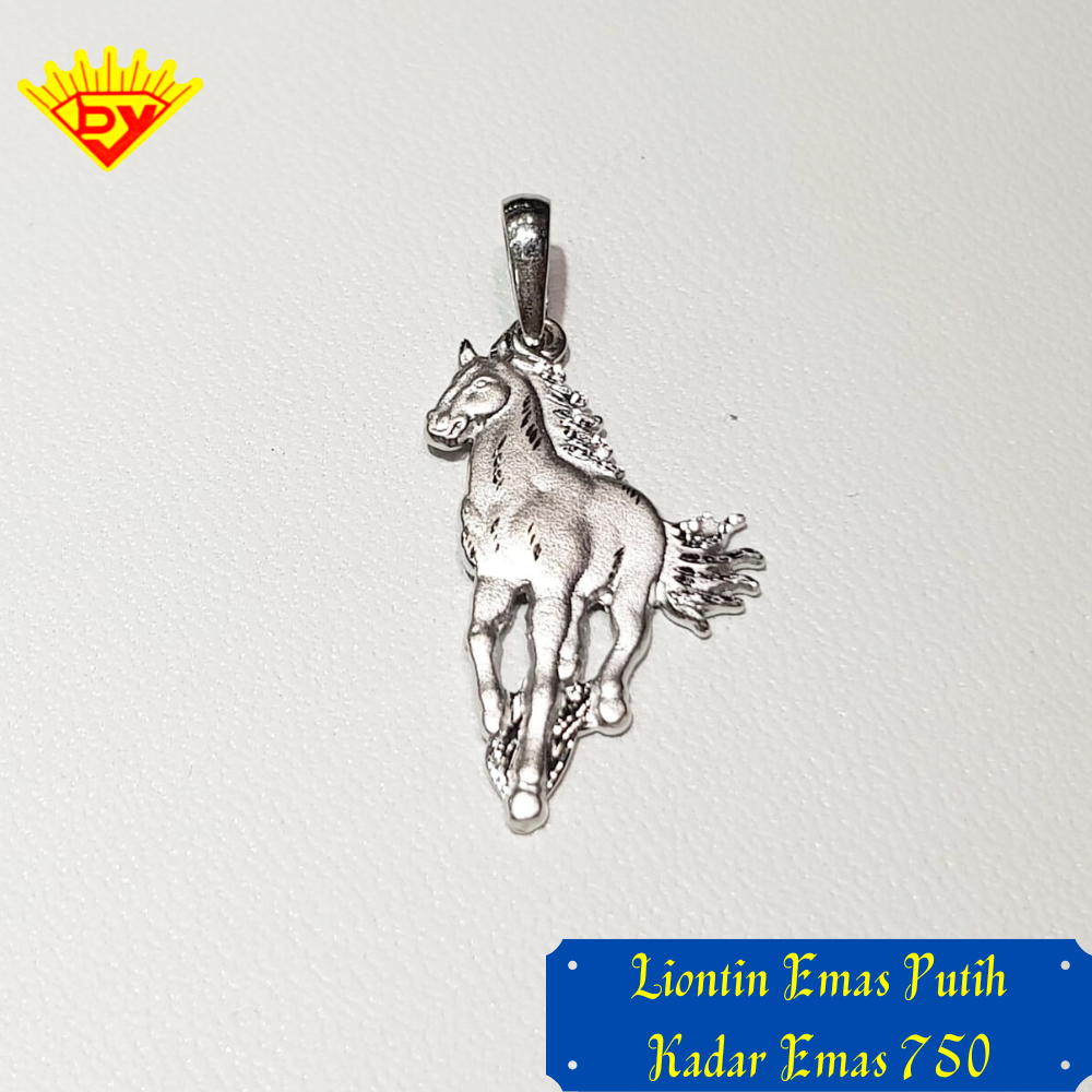 Liontin Emas Putih 738 Kadar Emas 750