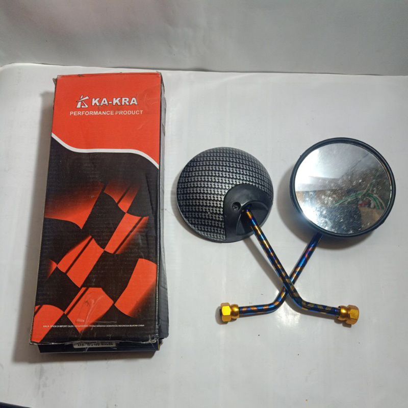 KACA SPION VARIASI HONDA SCOOPY KARBON GAGANG PELANGI / SPION VARIASI SCOOPY CARBON GAGANG PELANGI K