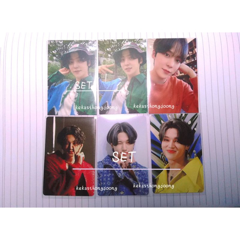 ATEEZ PHOTOCARD PC YUNHO SHOPEE ORANGE HIJAU TOPI PT 3 WOOYOUNG SUBK 2 SET KUNING