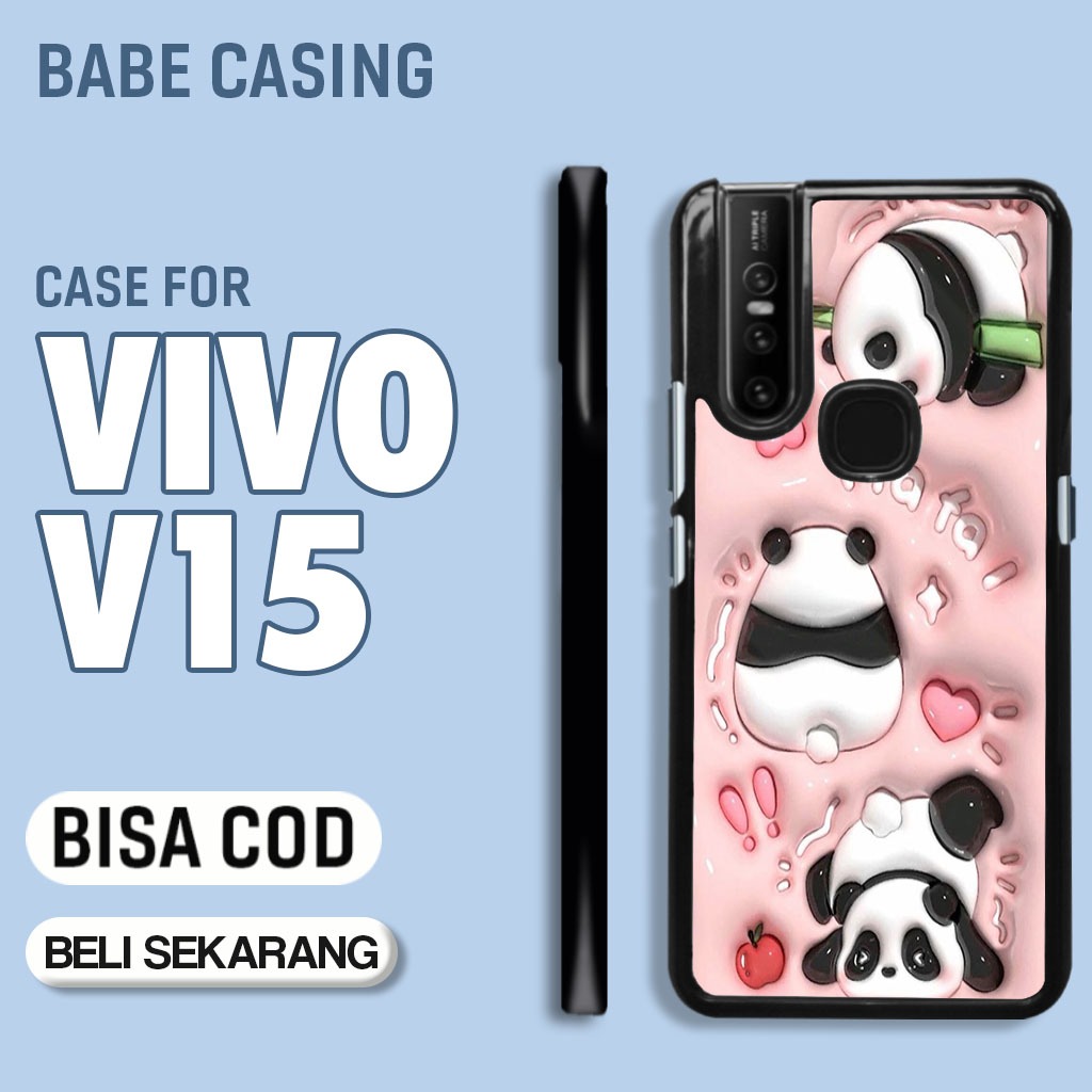 case hp vivo V15 terbaru aesthetic cute 10 art kartun bear lotso hitam estetik keren lucu unik casin