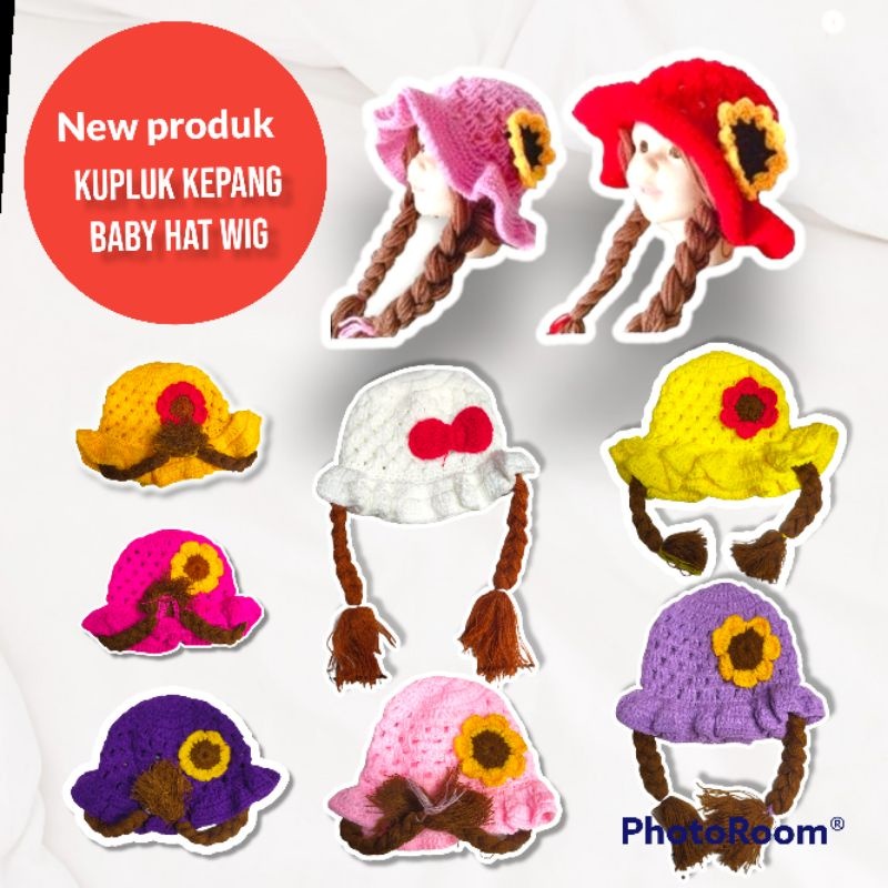 Topi bayi perempuan_Topi perempuan kekinian_Topi Rajut