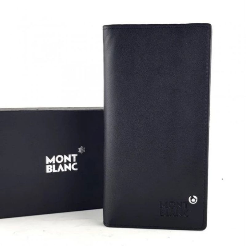 mont blanc dompet panjang pria kulit asli