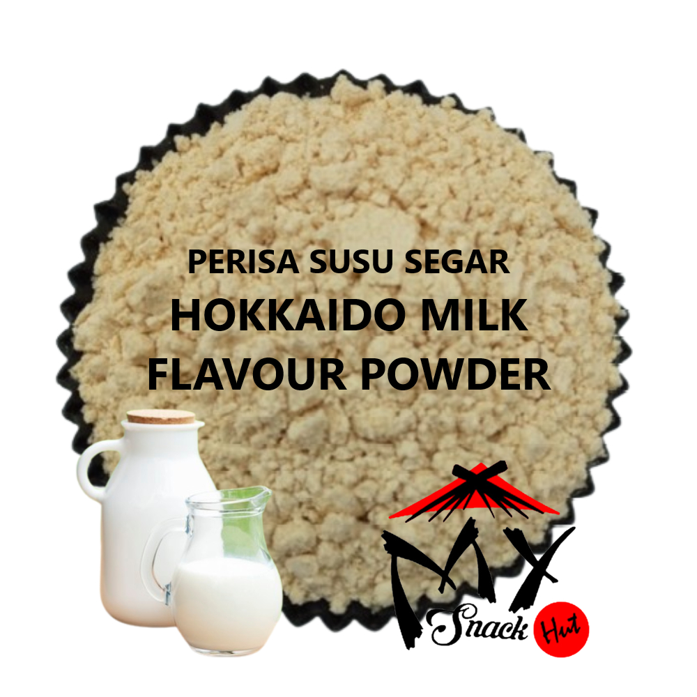 

HOKKAIDO MILK FLAVOUR POWDER 50GR - BUBUK PERISA AROMA FRESH WHITE SUSU PUTIH SEGAR CREPES WAFFLE