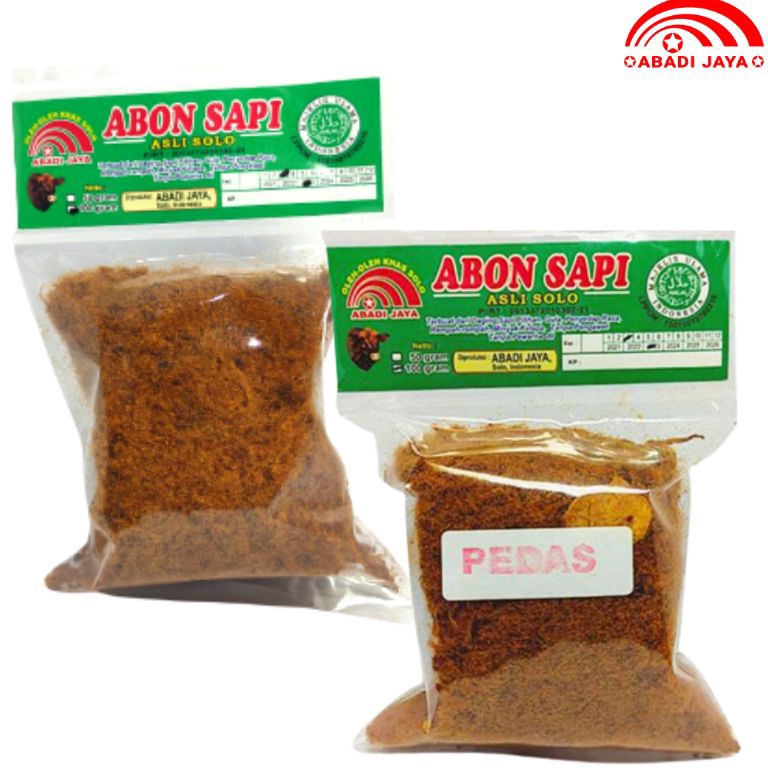 

[KODE C8HMR] Abon Sapi / Abon Ayam 100gr Manis dan Pedas