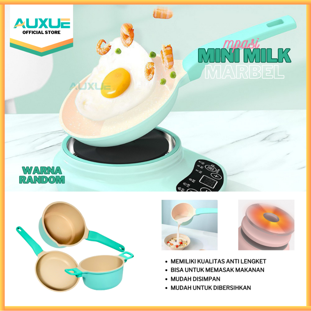 AUXUE【COD】Panci Susu Teflon Mini / Panci Mpasi Bayi Multifungsi AX-CH4902 4903 4904