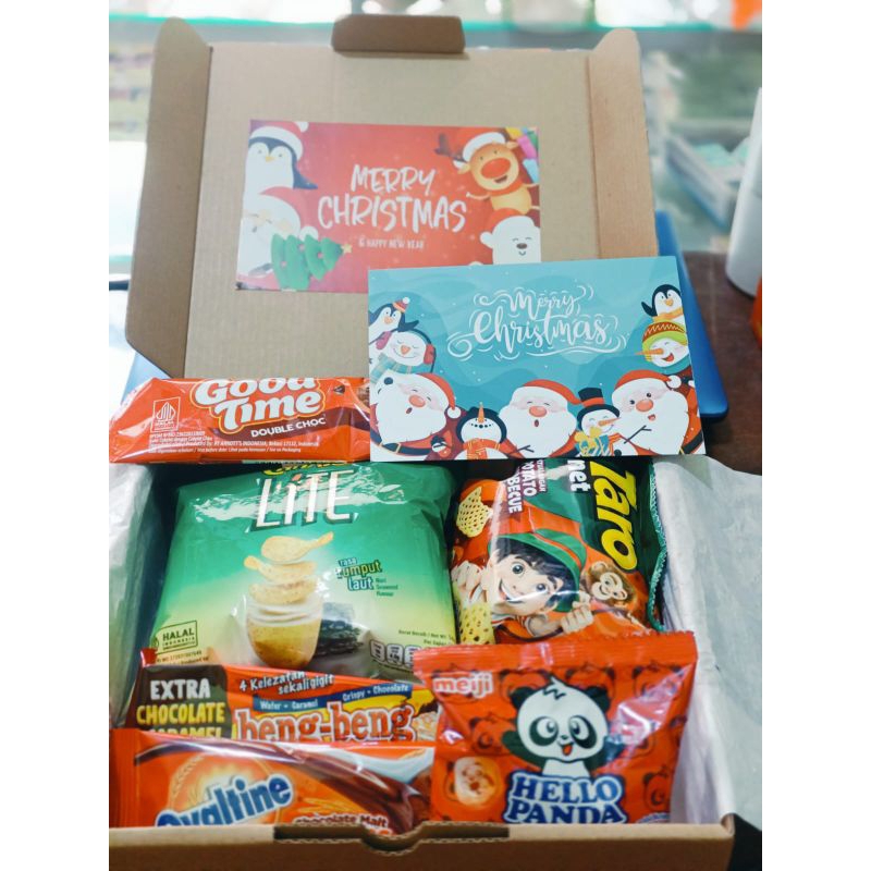 

HAMPERS SNACK BOX NATAL / hampers snack box / gift / hadiah / hadiah ultah/ wisuda / pernikahan / idul fitri