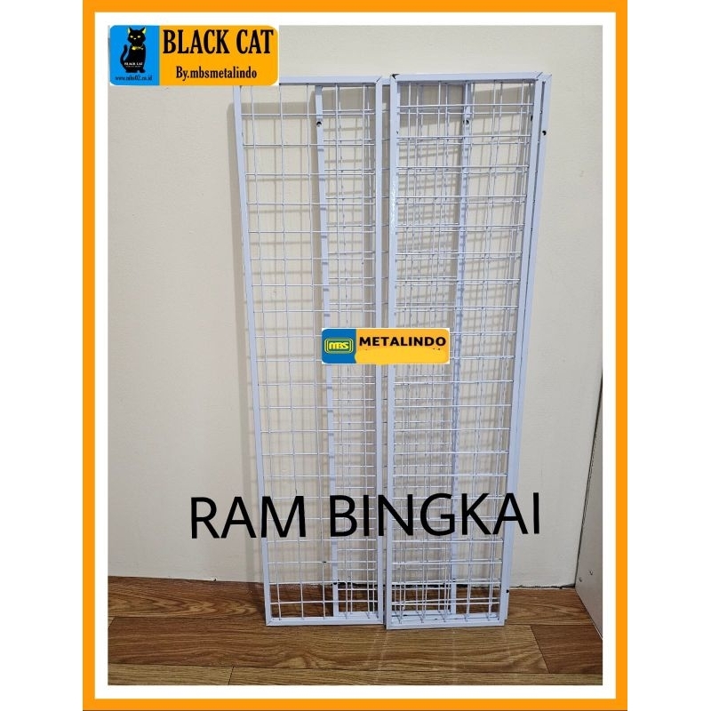 Jaring ram bingkai besi kawat ram tebal kawat display