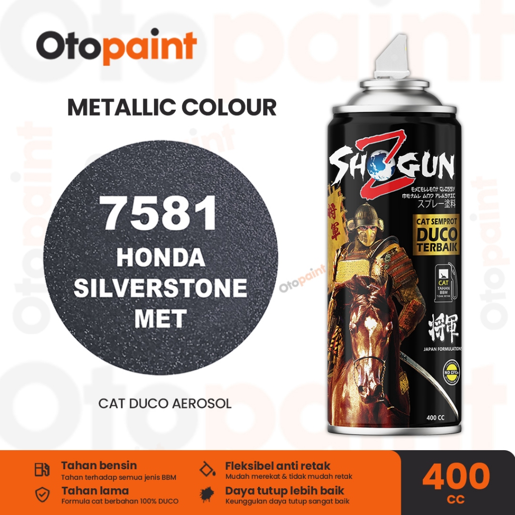 OTOPAINT Cat Semprot Pilox Gun Metal Abu Metalik Abu Monyet| Shogun Z Honda Silverstone Met 7581