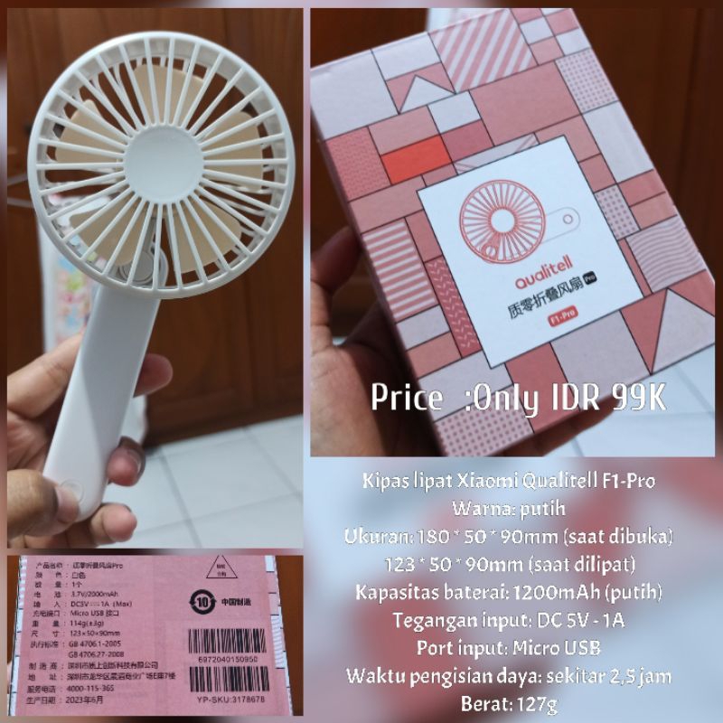 Kipas Lipat Xiaomi Qualitell