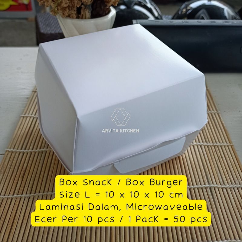 

[1 PACK ISI 50 PCS] Paper Box Burger/ Dus Makanan / Dus Snack / Box Zuppa Soup