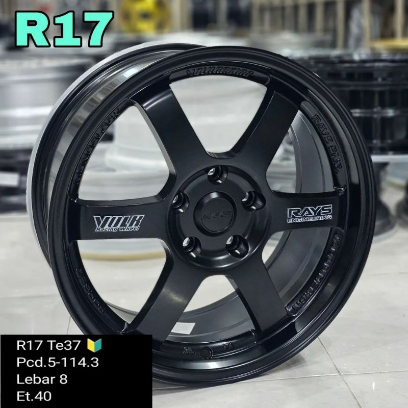 velg mobil volk rays te37 ring 17 untuk rush terios xpander hrv civic ertiga innova