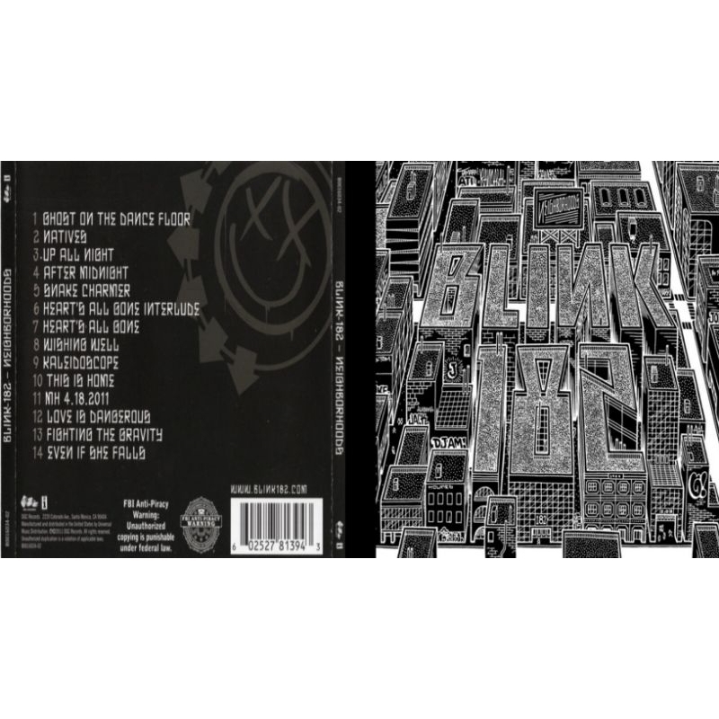 blink 182 cd album neighborhoods 2011