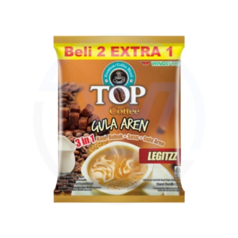 

Top Coffee Gula Aren Tubruk 27gr × 15 Sachet