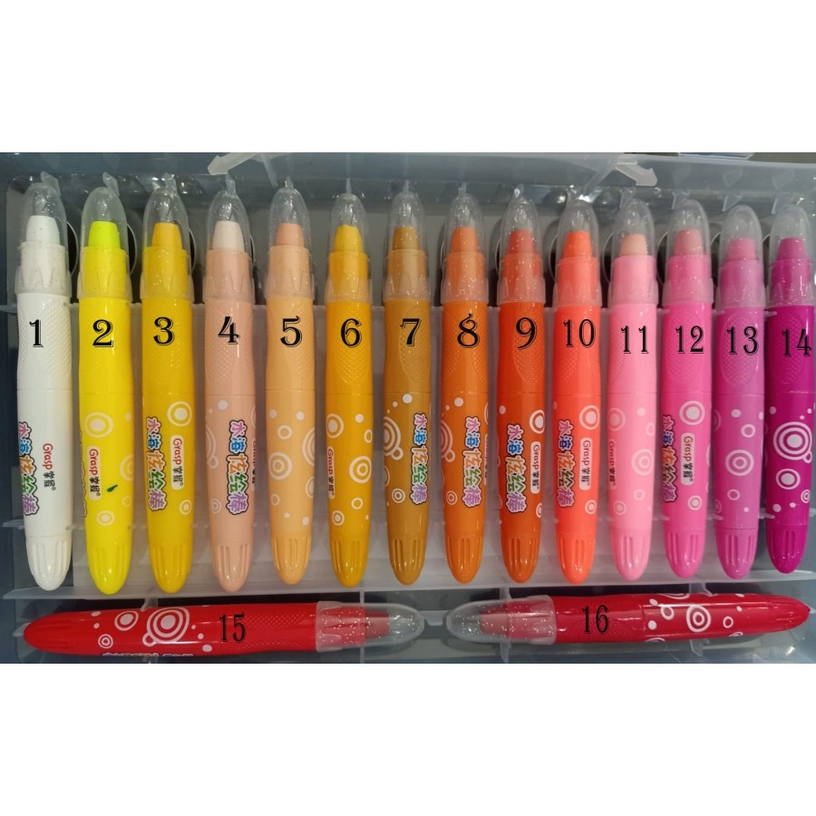 

Custom Silky Crayon Grasp, Pilih Warna Sendiri dari 48 Warna. Bebas Warna, Bebas Jumlahnya. Tidak ada Crayon Terbuang